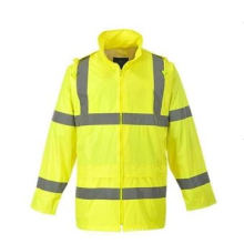 High Visibility Safety Jacket Made of 100% Polyester Oxford Fabric En/ ANSI